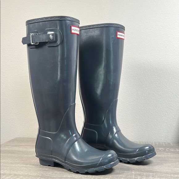 Women's Original Tall Gloss Rain Boots - Picture 1 of 8